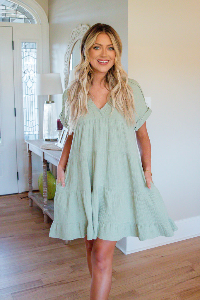 Sage Green Dress- Women's Spring Dress ...